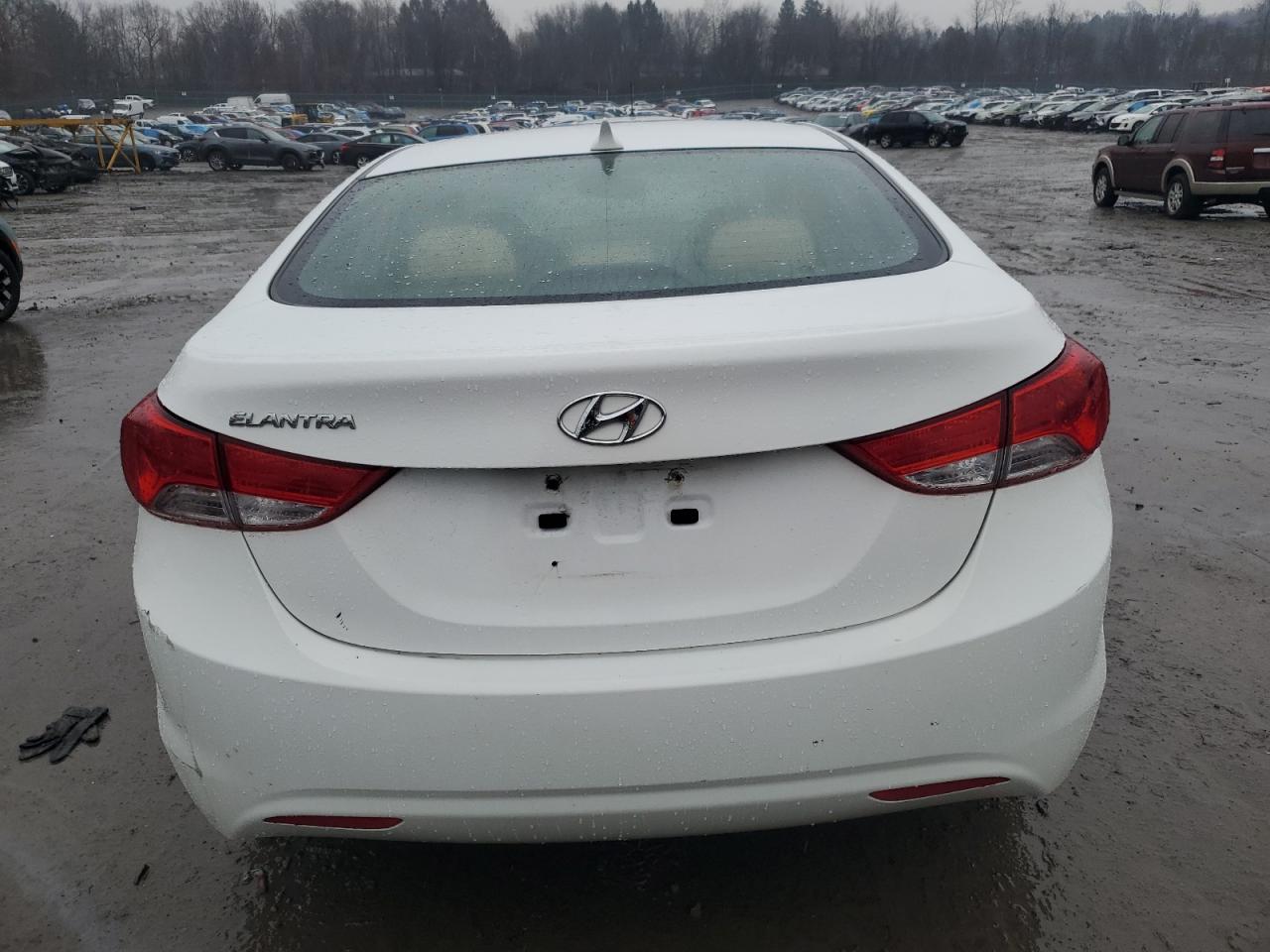 2013 Hyundai Elantra VIN 5NPDH4AE6DH259256 Copart auction photo, front end / side damage thumbnail 6
