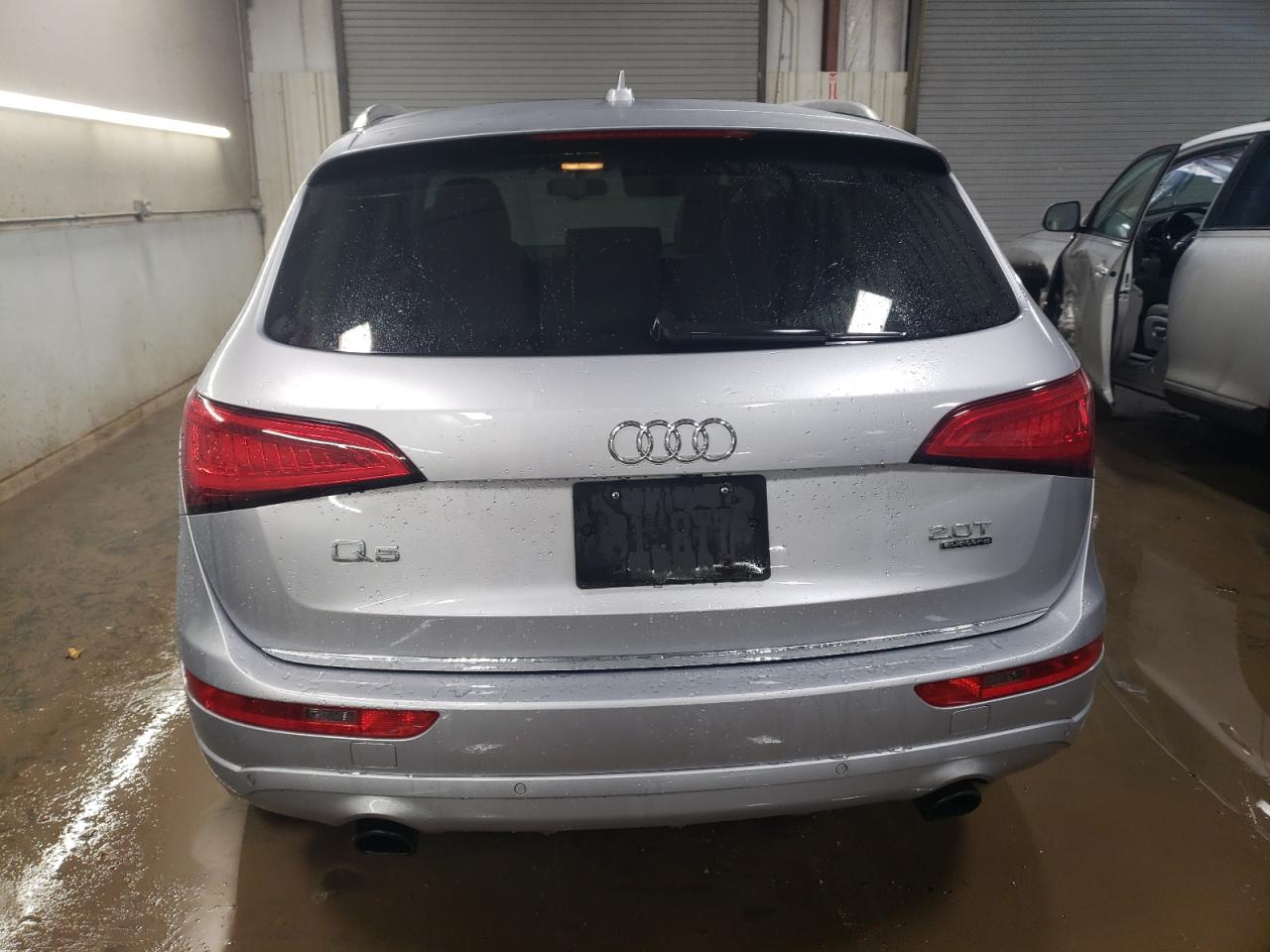 2015 Audi Q5 VIN WA1LFAFPXFA141337 Copart auction photo, side / front end damage thumbnail 6