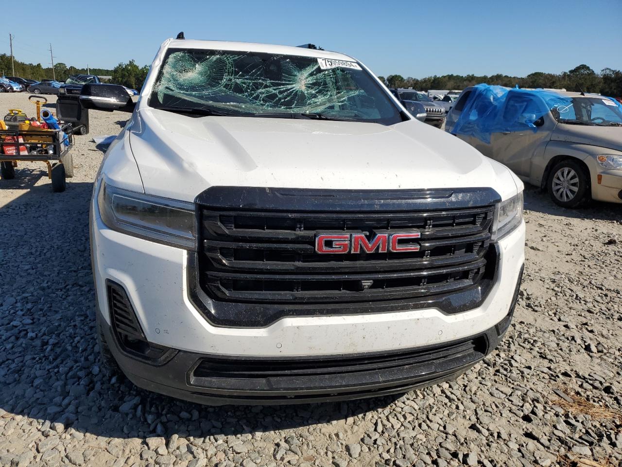 2022 GMC Acadia VIN 1GKKNMLS8NZ150248 Copart auction photo, front end / top/roof damage thumbnail 5