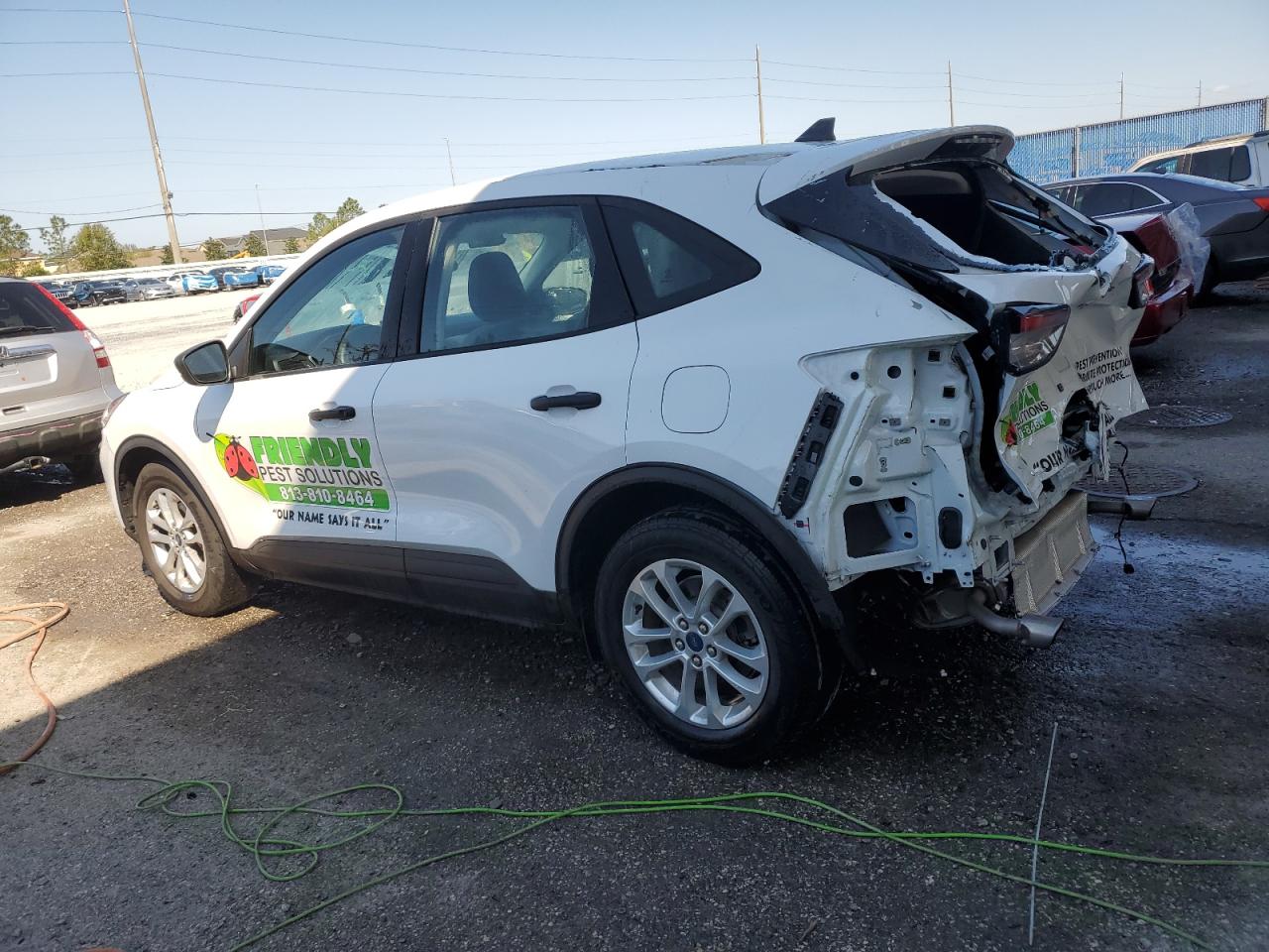 2022 Ford Escape VIN 1FMCU0F65NUB62134 Copart auction photo, rear end damage thumbnail 2