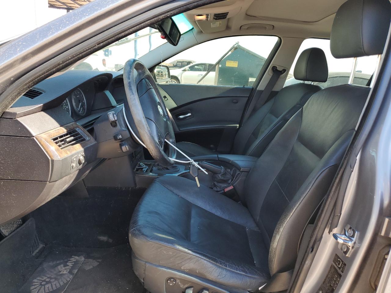 2004 BMW 5er VIN WBANA73564B057328 Copart auction photo, front end / side damage thumbnail 7