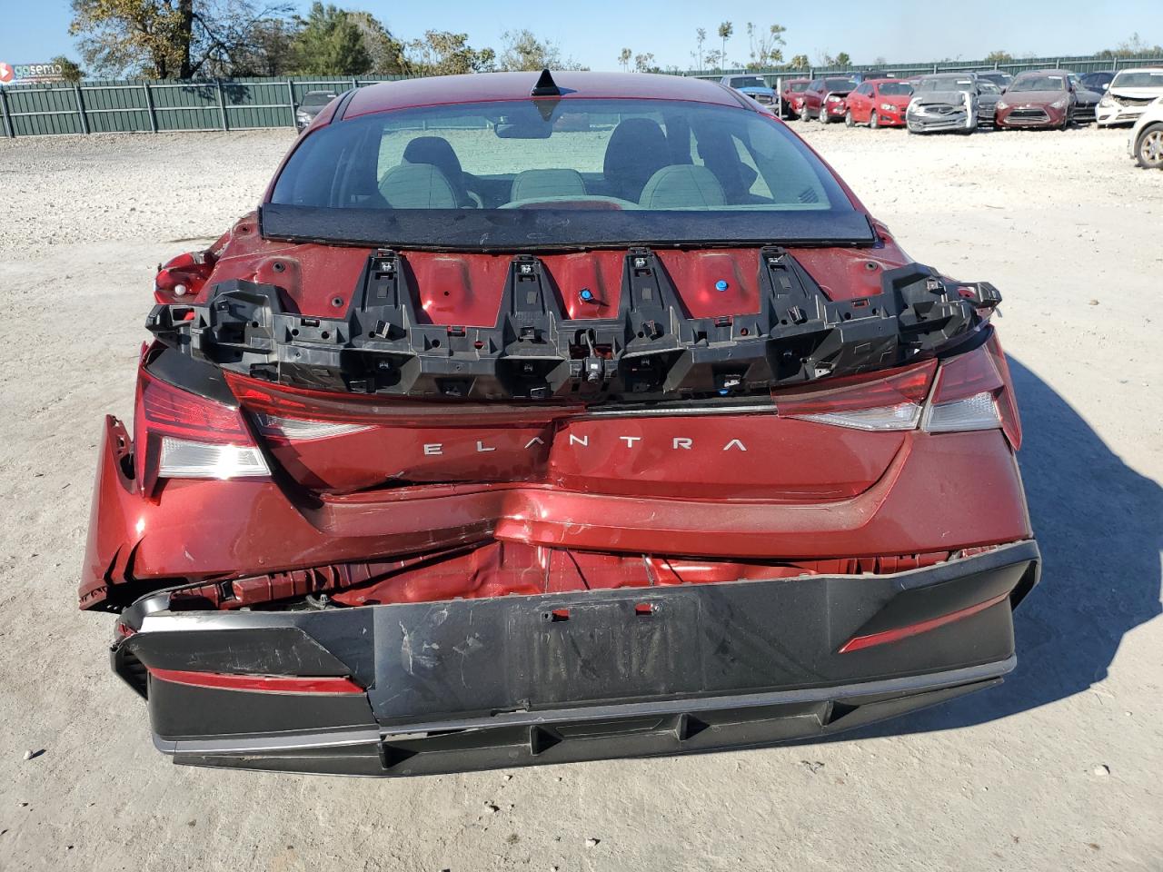 2024 Hyundai Elantra VIN KMHLS4DG9RU754991 Copart auction photo, rear end damage thumbnail 6