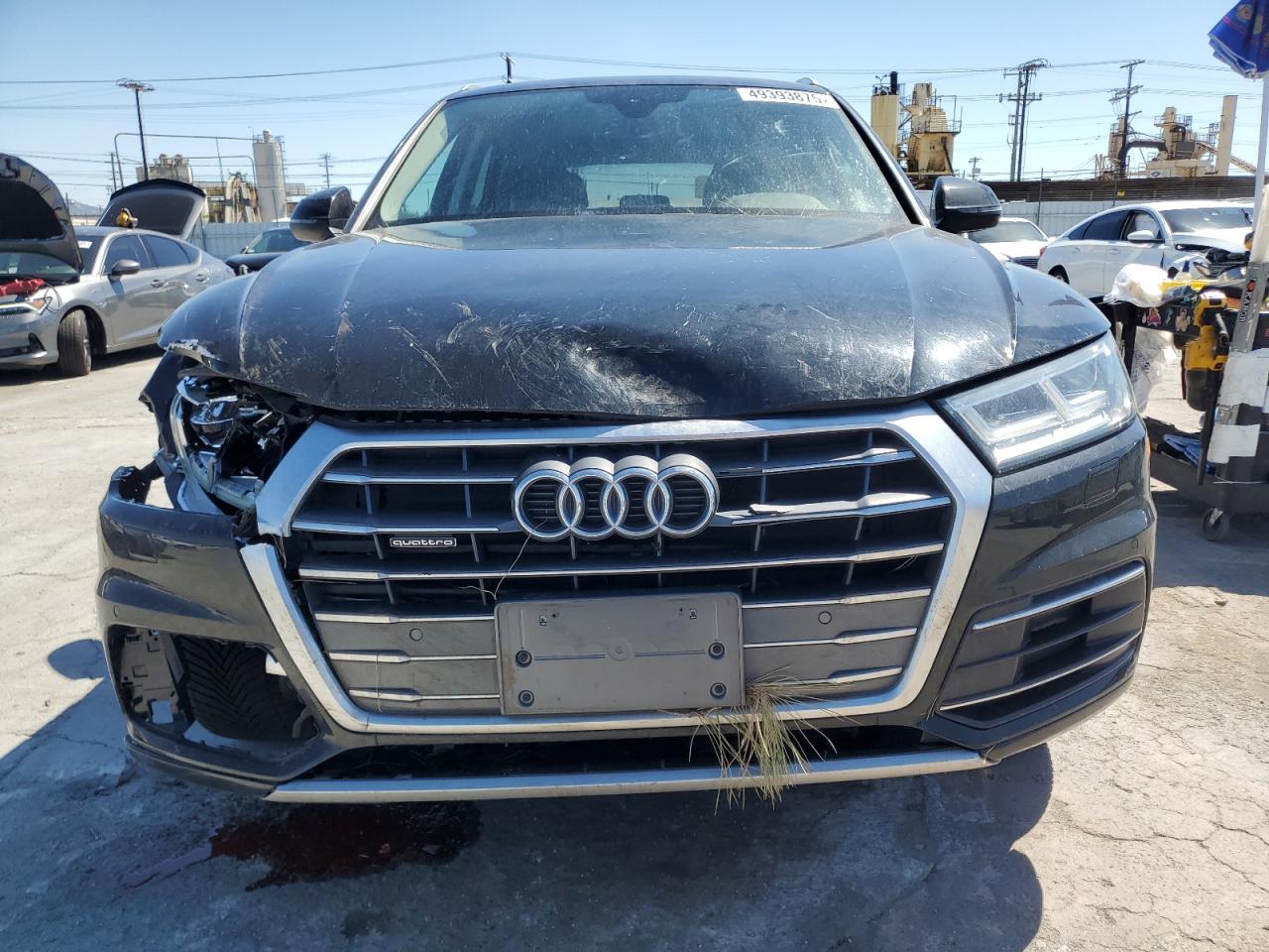 2018 Audi Q5 VIN WA1BNAFY2J2115650 Copart auction photo, front end / rear end damage thumbnail 5