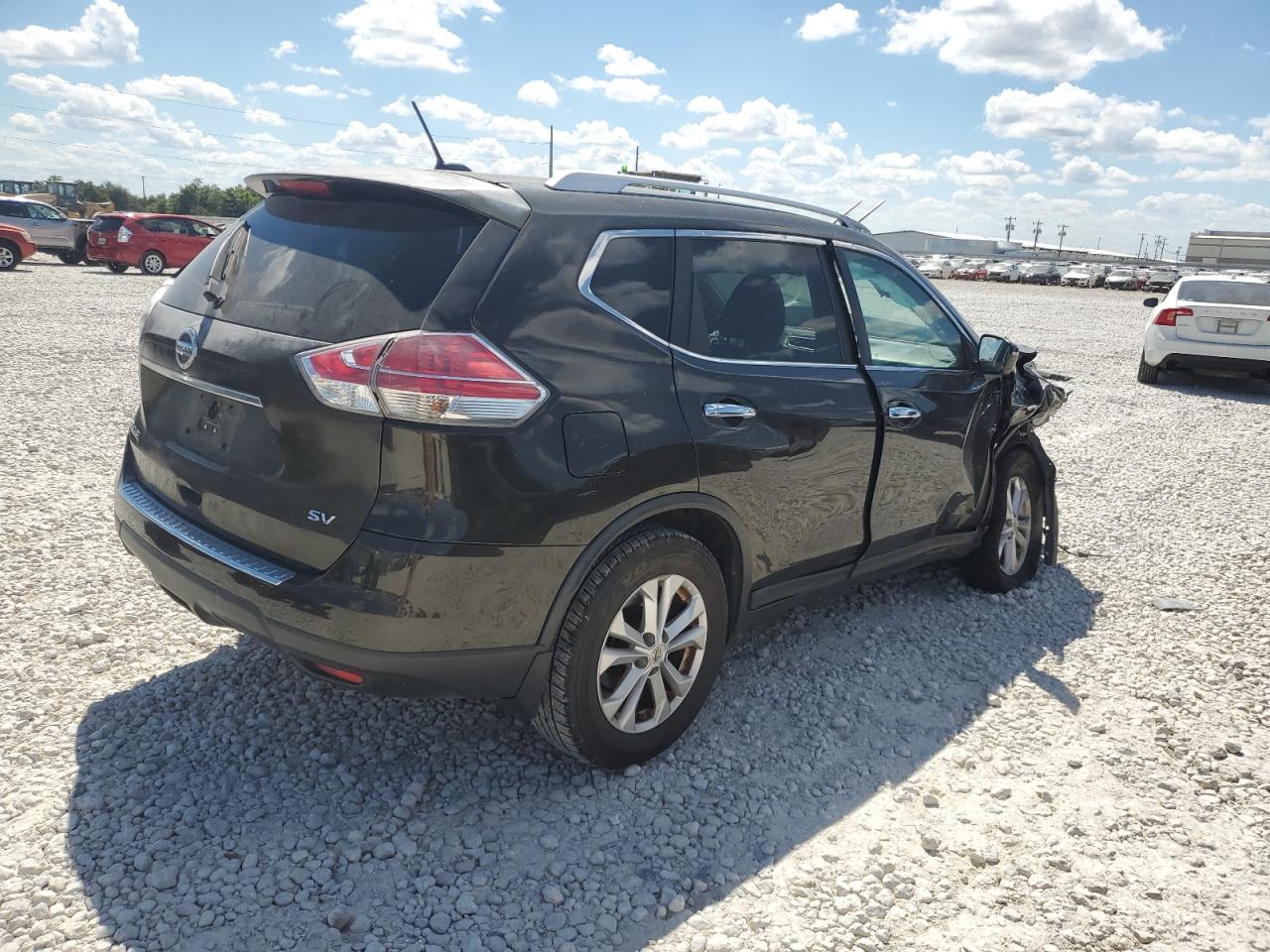 2015 Nissan Rogue VIN KNMAT2MT6FP514690 Copart auction photo, front end / side damage thumbnail 3