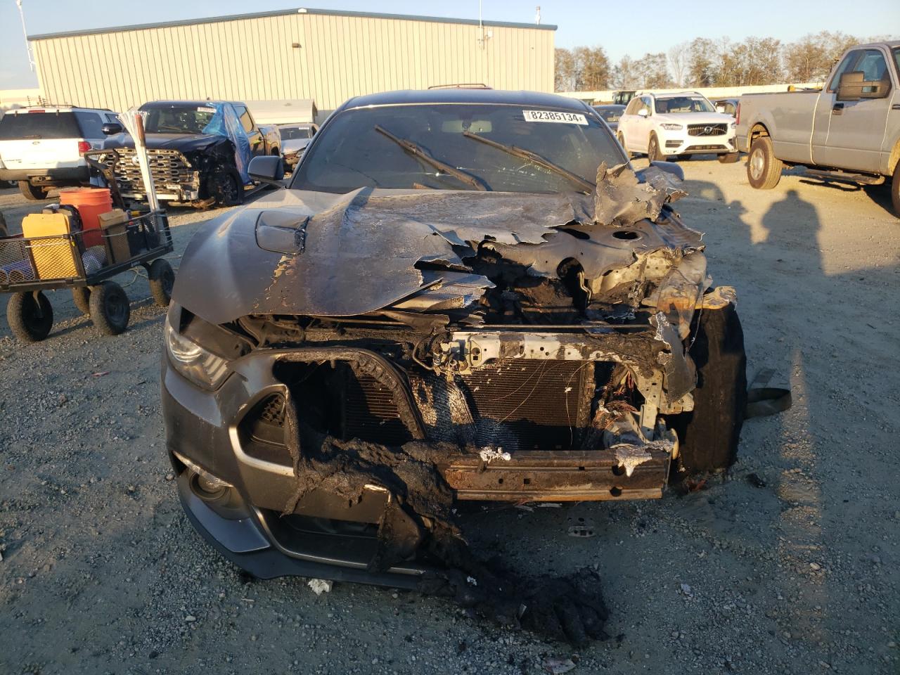 2015 Ford Mustang VIN 1FA6P8CF4F5344193 Copart auction photo, burn - engine damage thumbnail 5