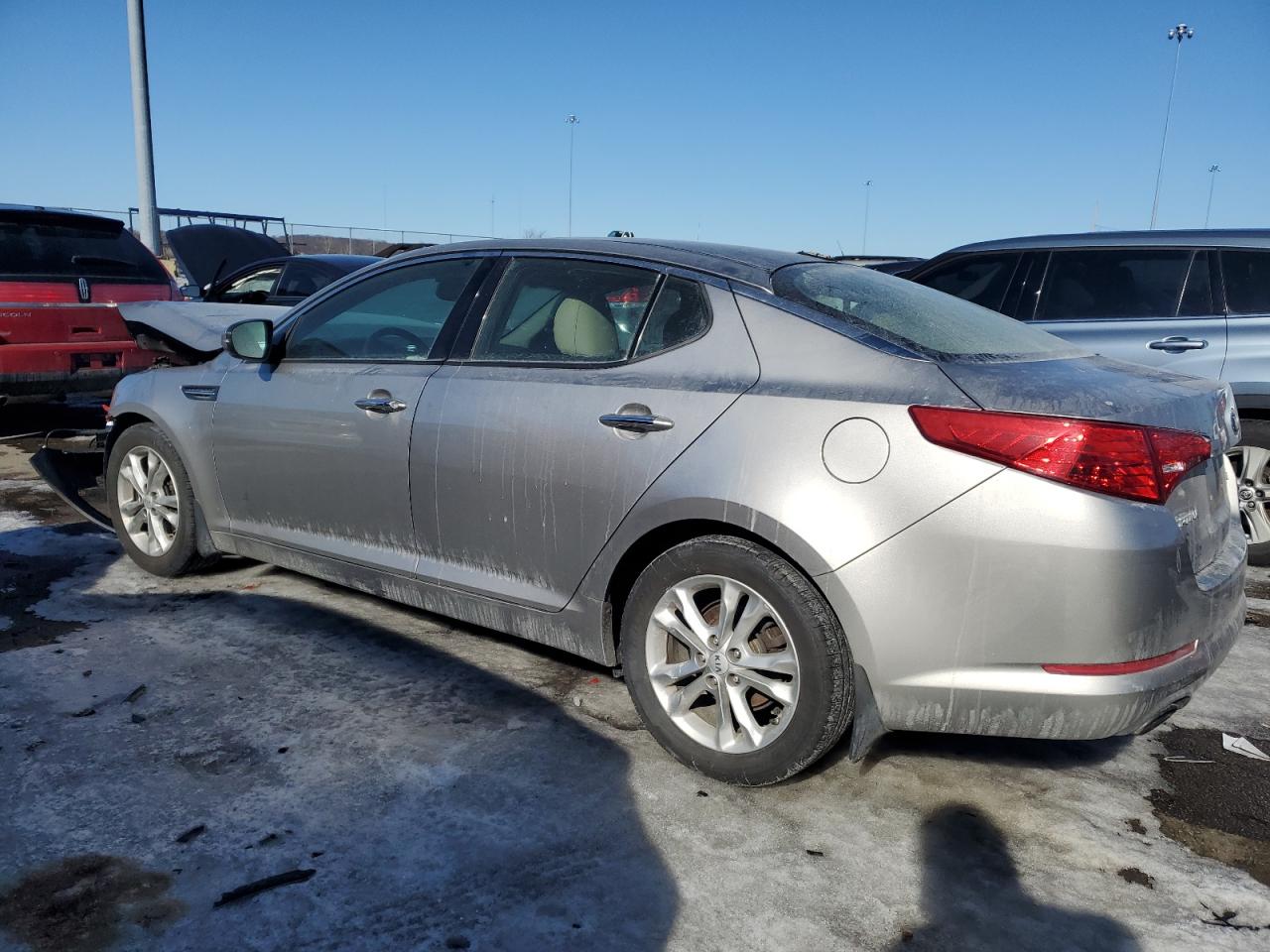 2013 KIA Optima VIN 5XXGN4A73DG136405 Copart auction photo, front end damage thumbnail 2