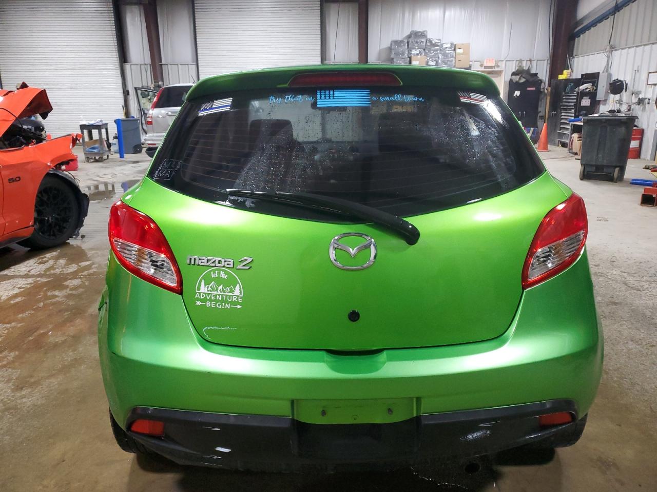 2011 Mazda 2 VIN JM1DE1HZ3B0130224 Copart auction photo, normal wear damage thumbnail 6