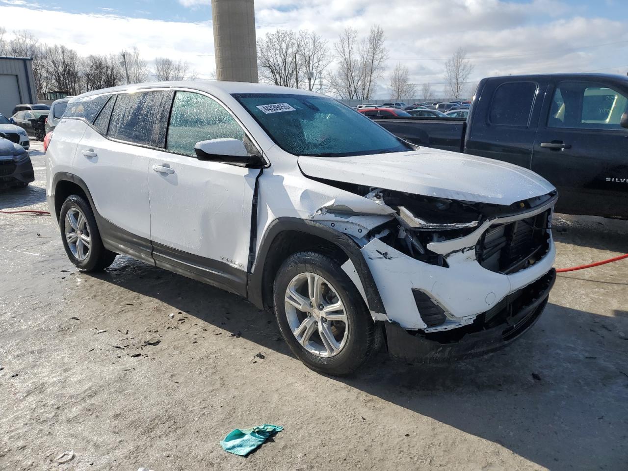 2020 GMC Terrain VIN 3GKALTEV7LL344793 Copart auction photo, front end damage thumbnail 4