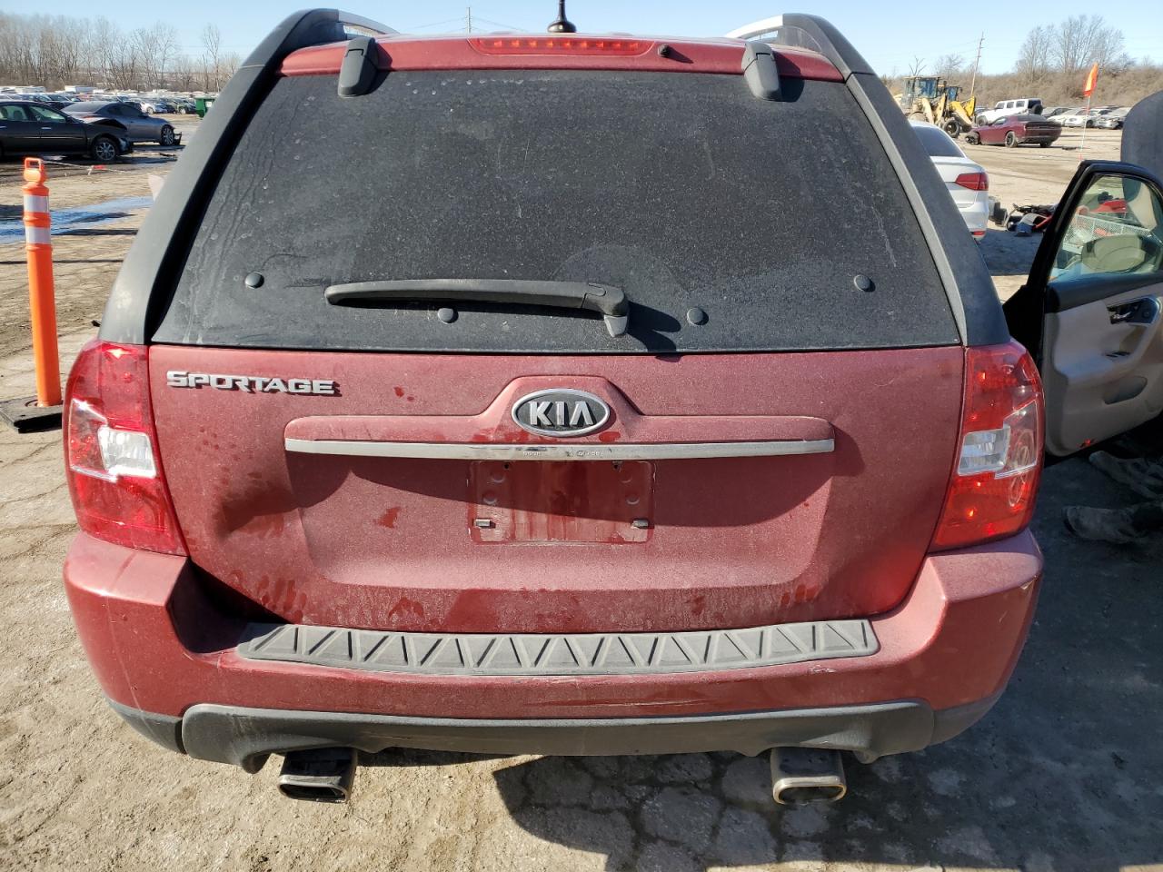 2010 KIA Sportage VIN KNDKG3A43A7692318 Copart auction photo, rear end damage thumbnail 6