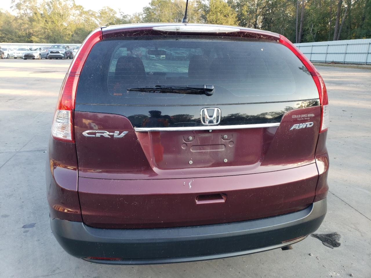 2014 Honda CR-V VIN 5J6RM4H39EL041051 Copart auction photo, front end / side damage thumbnail 6