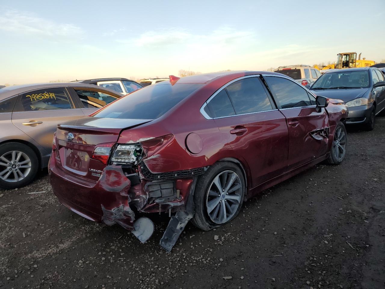 2016 Subaru Legacy VIN 4S3BNAN67G3020610 Copart auction photo, all over damage thumbnail 3
