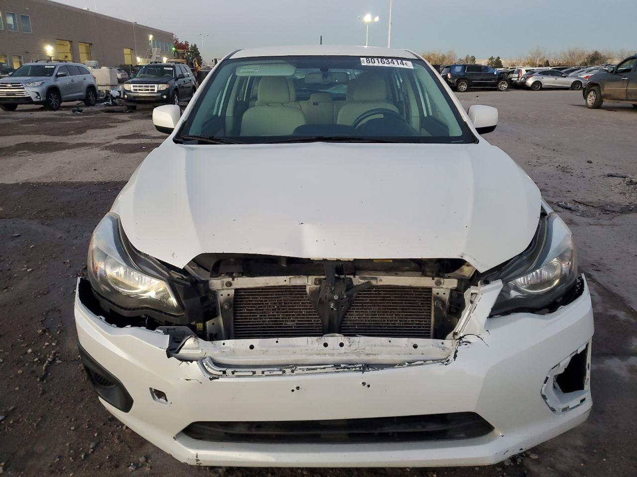 2012 Subaru Impreza VIN JF1GPAC64CH232449 Copart auction photo, front end damage thumbnail 5