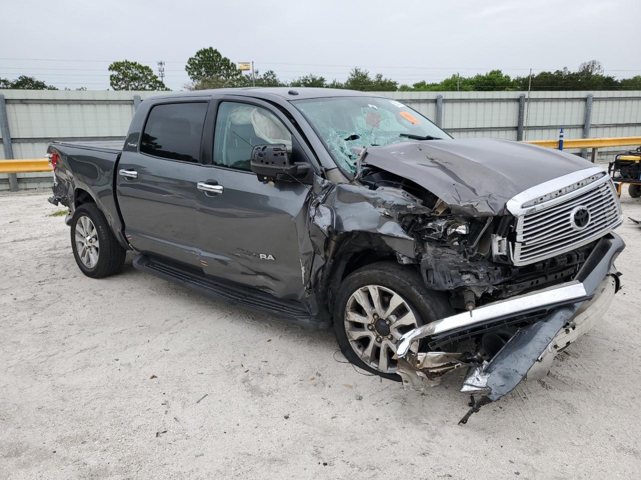 2012 Toyota Tundra VIN 5TFHY5F11CX234961 Copart auction photo, all over damage thumbnail 4