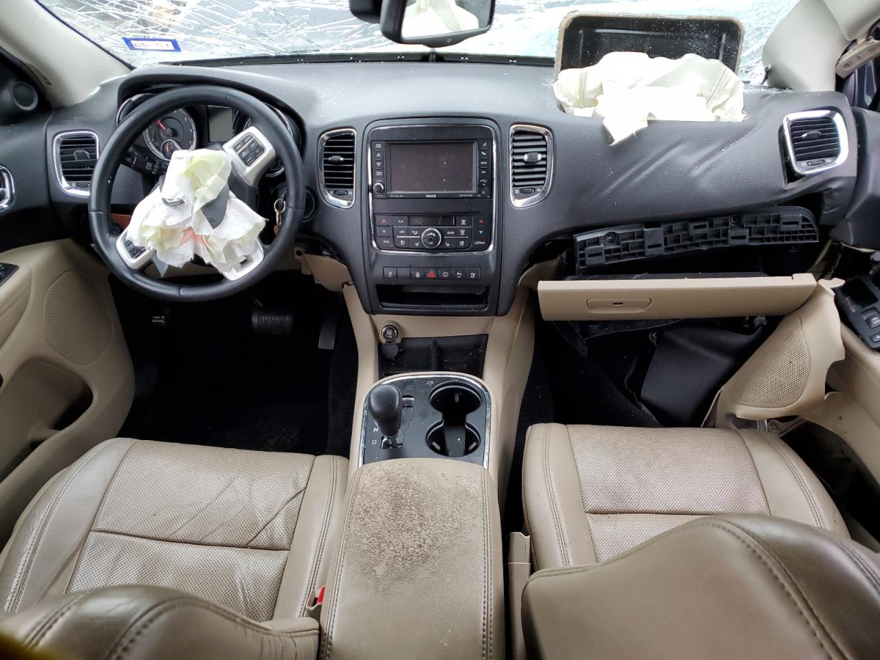 2013 Dodge Durango VIN 1C4RDHEG1DC665526 Copart auction photo, front end / side damage thumbnail 8
