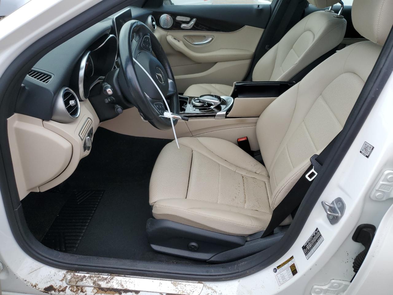 2018 Mercedes-Benz C-klasse VIN WDDWF4KB0JR395492 Copart auction photo, water/flood damage thumbnail 7