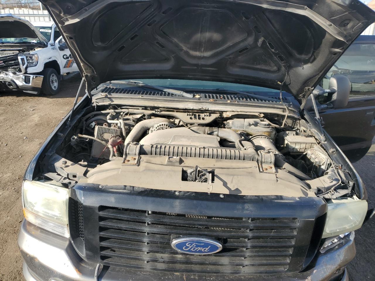 2004 Ford F250 VIN 1FTNW21P64EB80380 Copart auction photo, rear end damage thumbnail 11