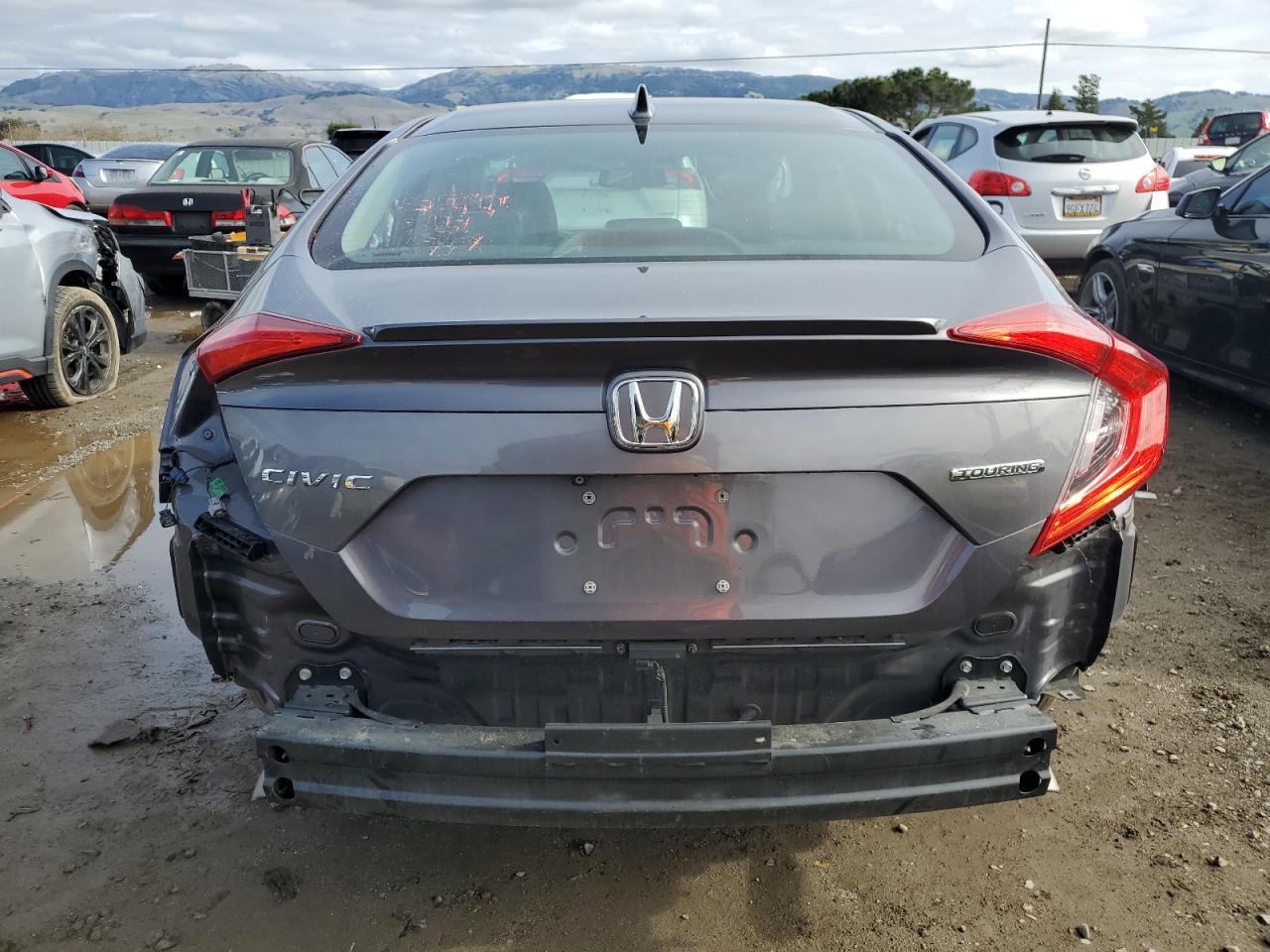 2016 Honda Civic VIN 19XFC1F94GE214410 Copart auction photo, rear end / side damage thumbnail 6