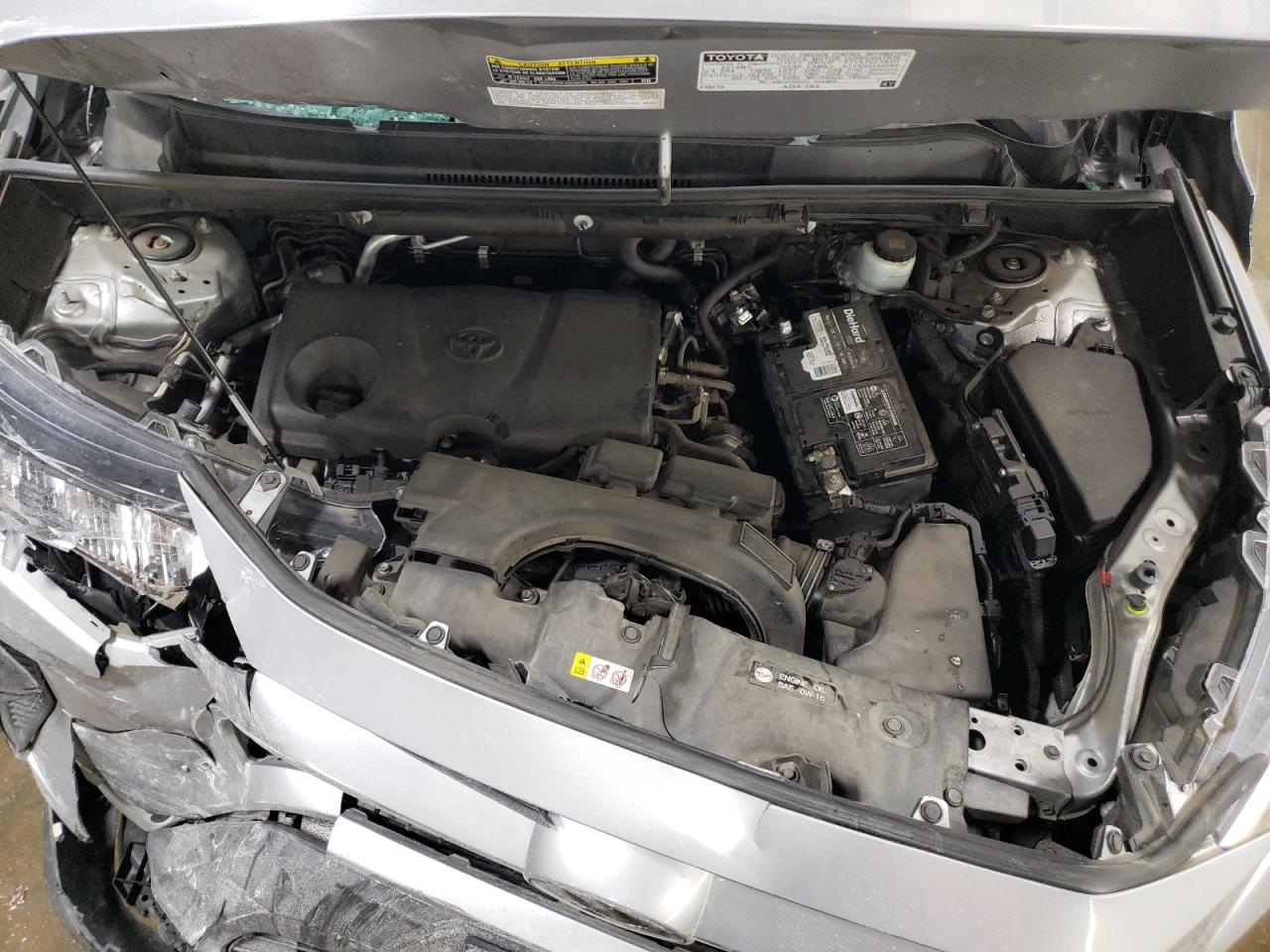 2019 Toyota RAV 4 VIN 2T3F1RFV1KW052301 Copart auction photo, front end / side damage thumbnail 11