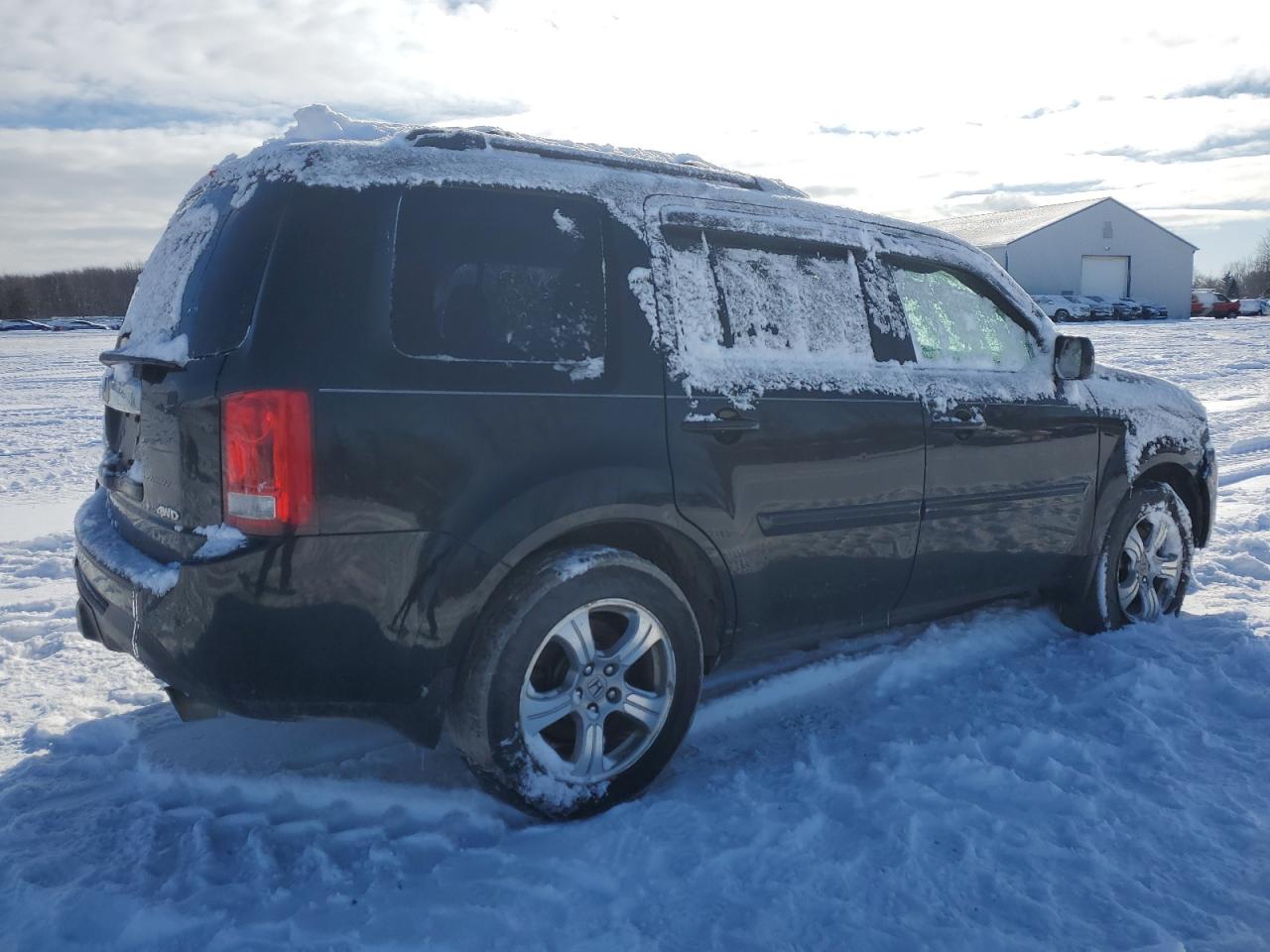 2013 Honda Pilot VIN 5FNYF4H75DB013408 Copart auction photo, front end / side damage thumbnail 3