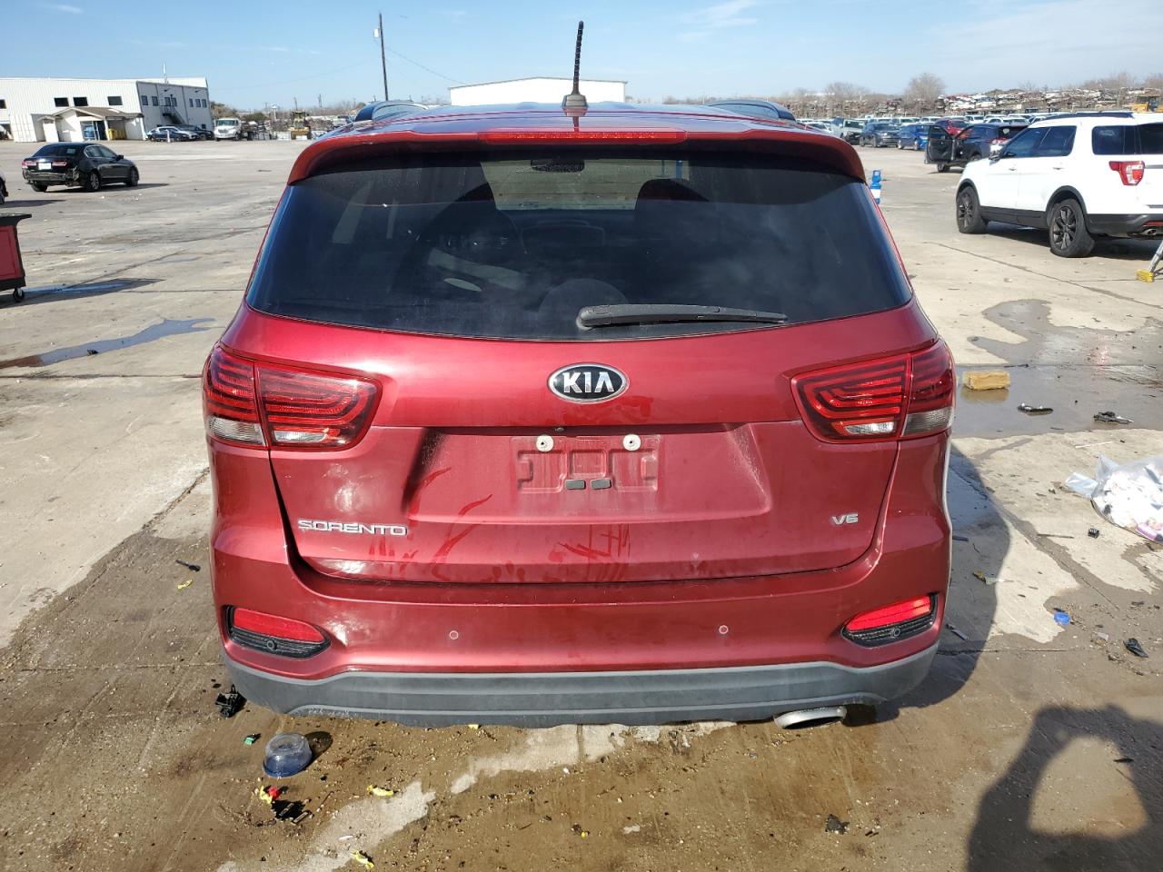 2019 KIA Sorento VIN 5XYPG4A56KG596143 Copart auction photo, front end damage thumbnail 6
