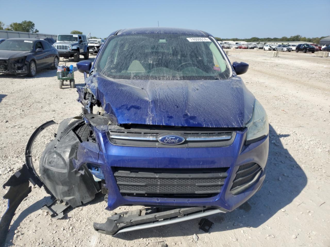 2013 Ford Escape VIN 1FMCU0GX3DUC87767 Copart auction photo, front end damage thumbnail 5