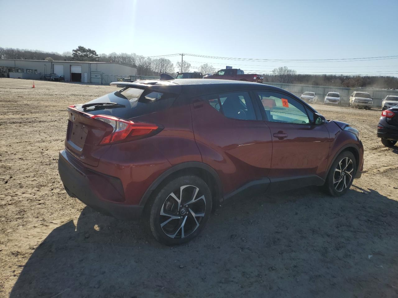 2019 Toyota C-HR VIN NMTKHMBX9KR081257 Copart auction photo, front end / side damage thumbnail 3