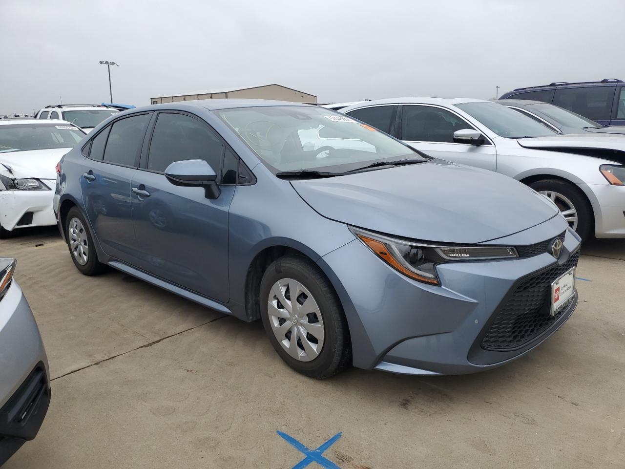 2020 Toyota Corolla VIN 5YFDPRAE9LP047386 Copart auction photo, side damage thumbnail 4