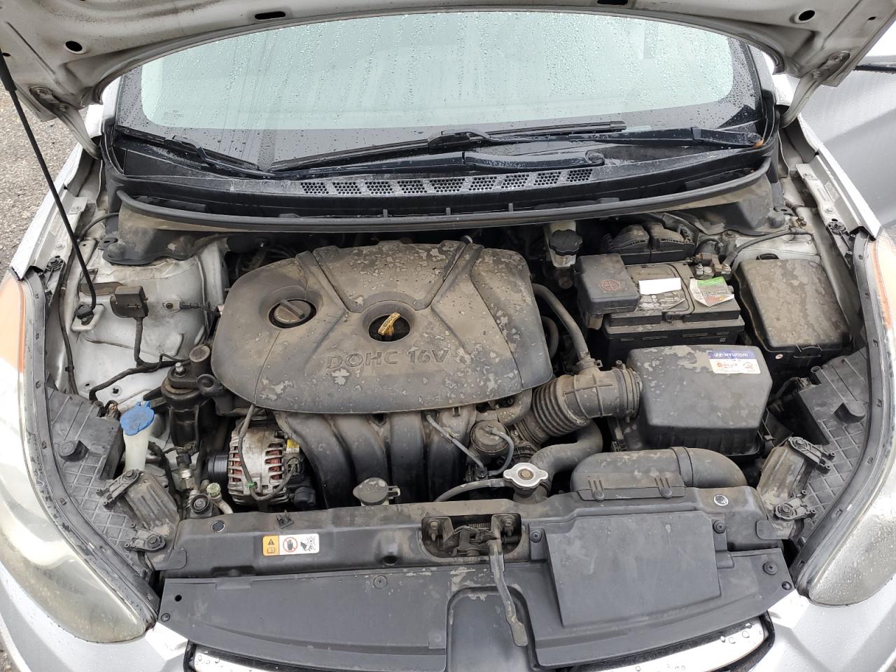 2012 Hyundai Elantra VIN KMHDH4AE7CU248072 Copart auction photo, rear end / front end damage thumbnail 13