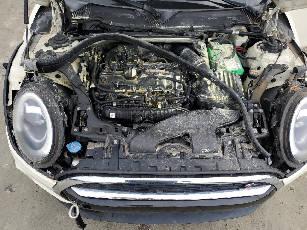 2019 MINI Cooper VIN WMWLU5C50K2L08666 Copart auction photo, burn - engine damage thumbnail 12