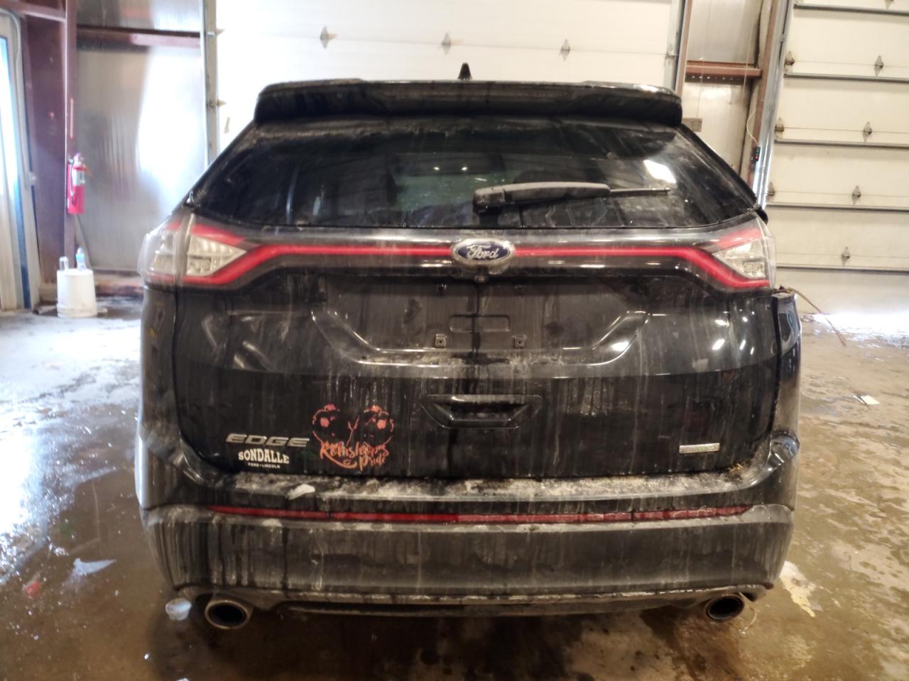 2015 Ford Edge VIN 2FMTK3G92FBC30462 Copart auction photo, all over damage thumbnail 6