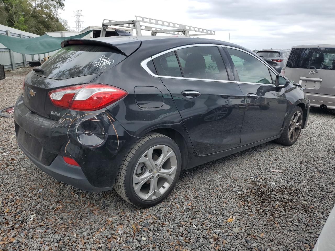 2018 Chevrolet Cruze VIN 3G1BF6SM8JS587545 Copart auction photo, front end / rear end damage thumbnail 3