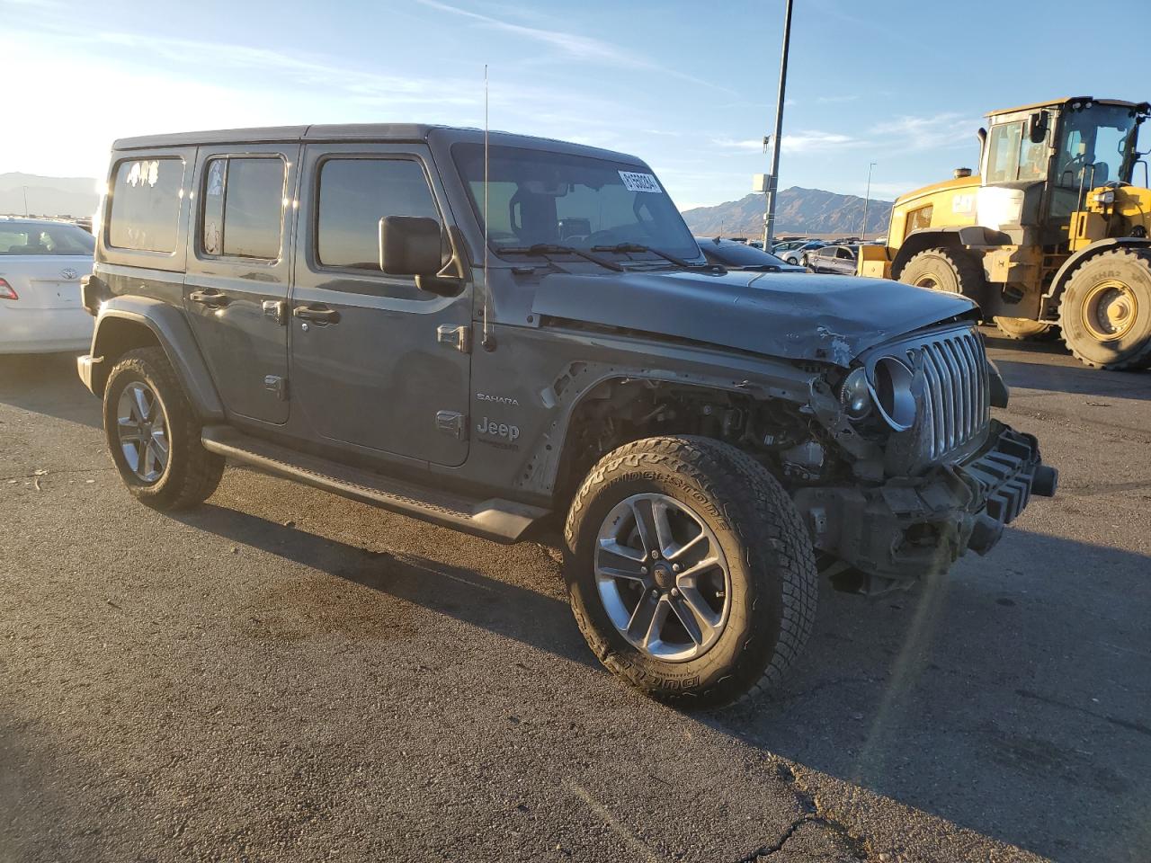 2018 Jeep Wrangler VIN 1C4HJXEN8JW322512 Copart auction photo, front end damage thumbnail 4