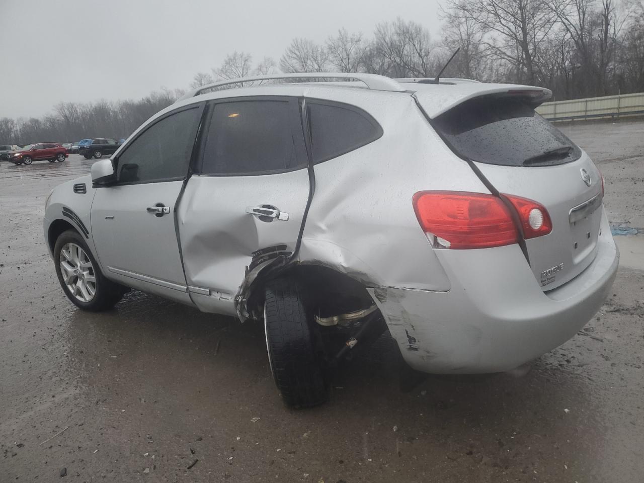 2012 Nissan Rogue VIN JN8AS5MV4CW385568 Copart auction photo, side / rear end damage thumbnail 2