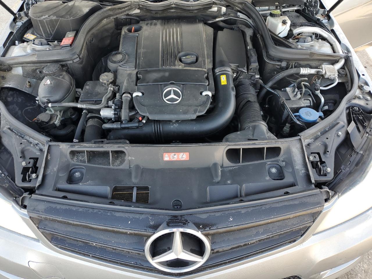 2013 Mercedes-Benz C-klasse VIN WDDGF4HB3DR258854 Copart auction photo, side damage thumbnail 11