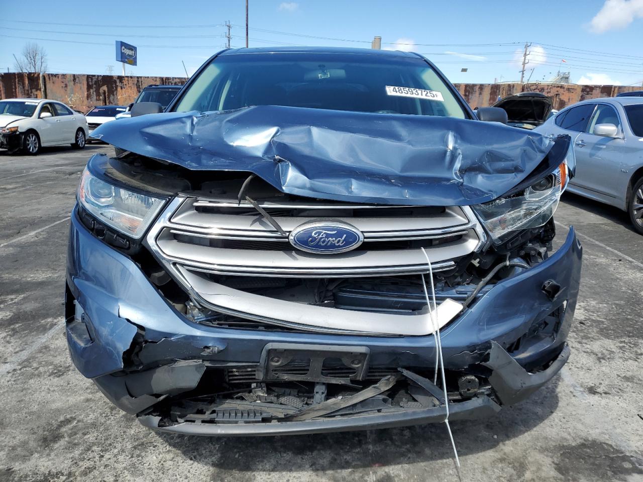 2018 Ford Edge VIN 2FMPK3G90JBB52872 Copart auction photo, front end damage thumbnail 5