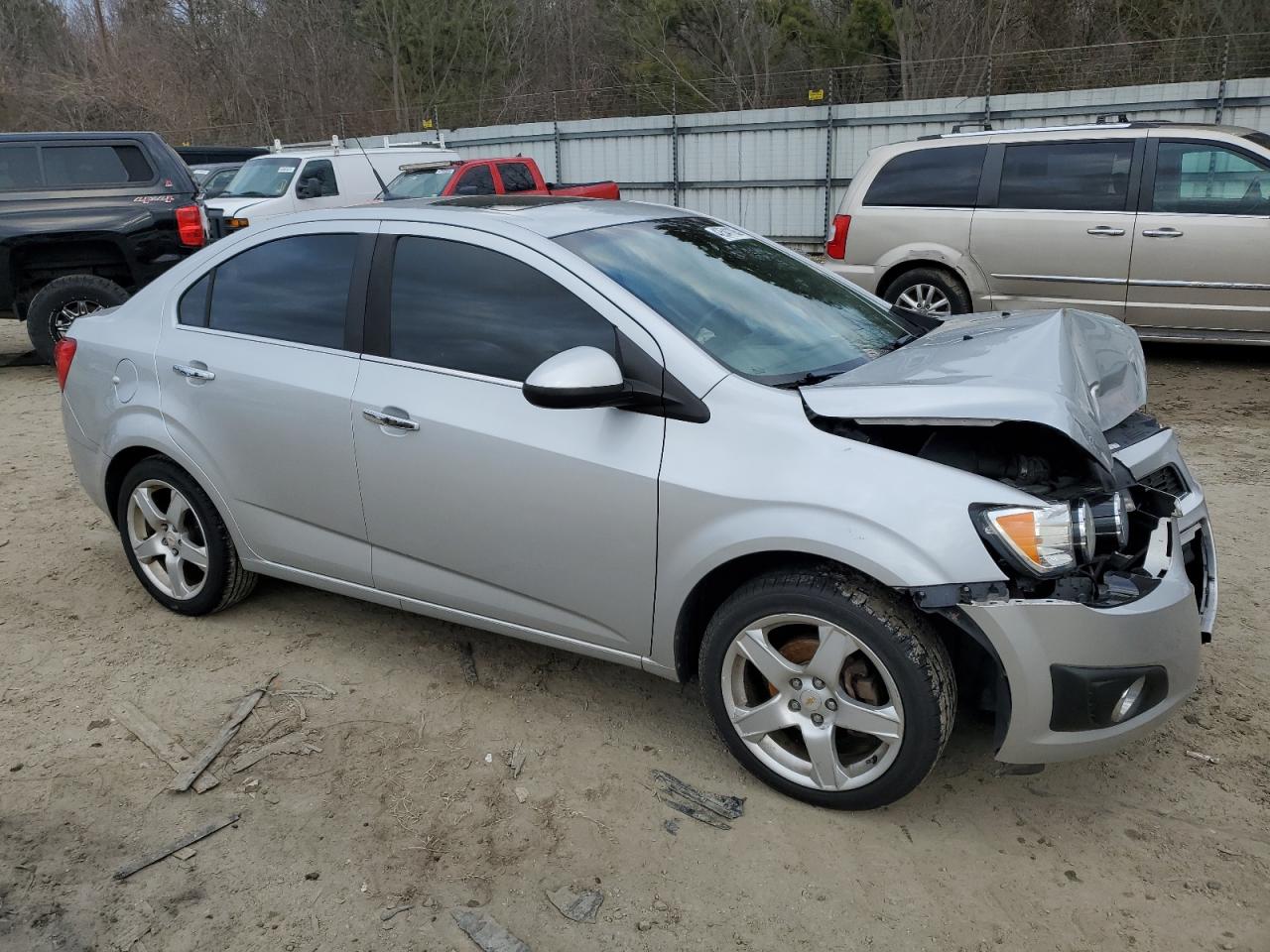 2012 Chevrolet Sonic VIN 1G1JF5SB4C4160130 Copart auction photo, front end damage thumbnail 4