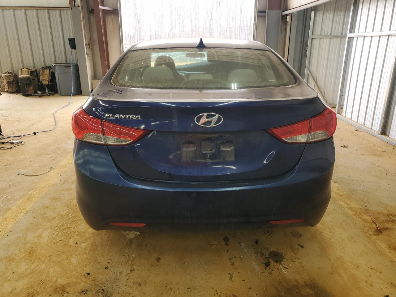 2013 Hyundai Elantra VIN 5NPDH4AEXDH360218 Copart auction photo, front end / side damage thumbnail 6