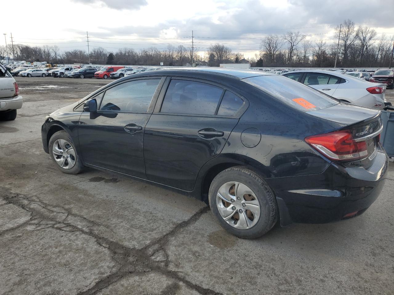 2013 Honda Civic VIN 19XFB2F59DE094895 Copart auction photo, front end / side damage thumbnail 2