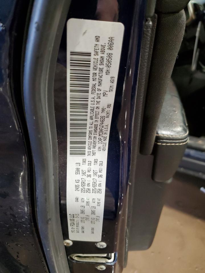 2015 Jeep Grand Cherokee VIN 1C4PJMCB4FW744626 Copart auction photo, front end damage thumbnail 13