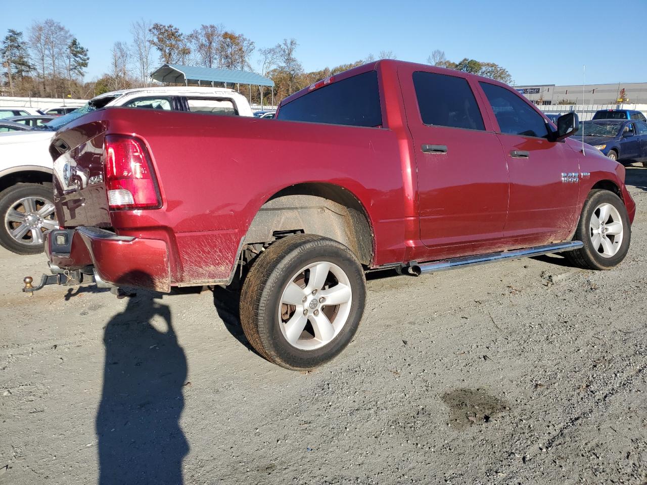 2014 RAM 1500 VIN 1C6RR7KT7ES447389 Copart auction photo, front end damage thumbnail 3