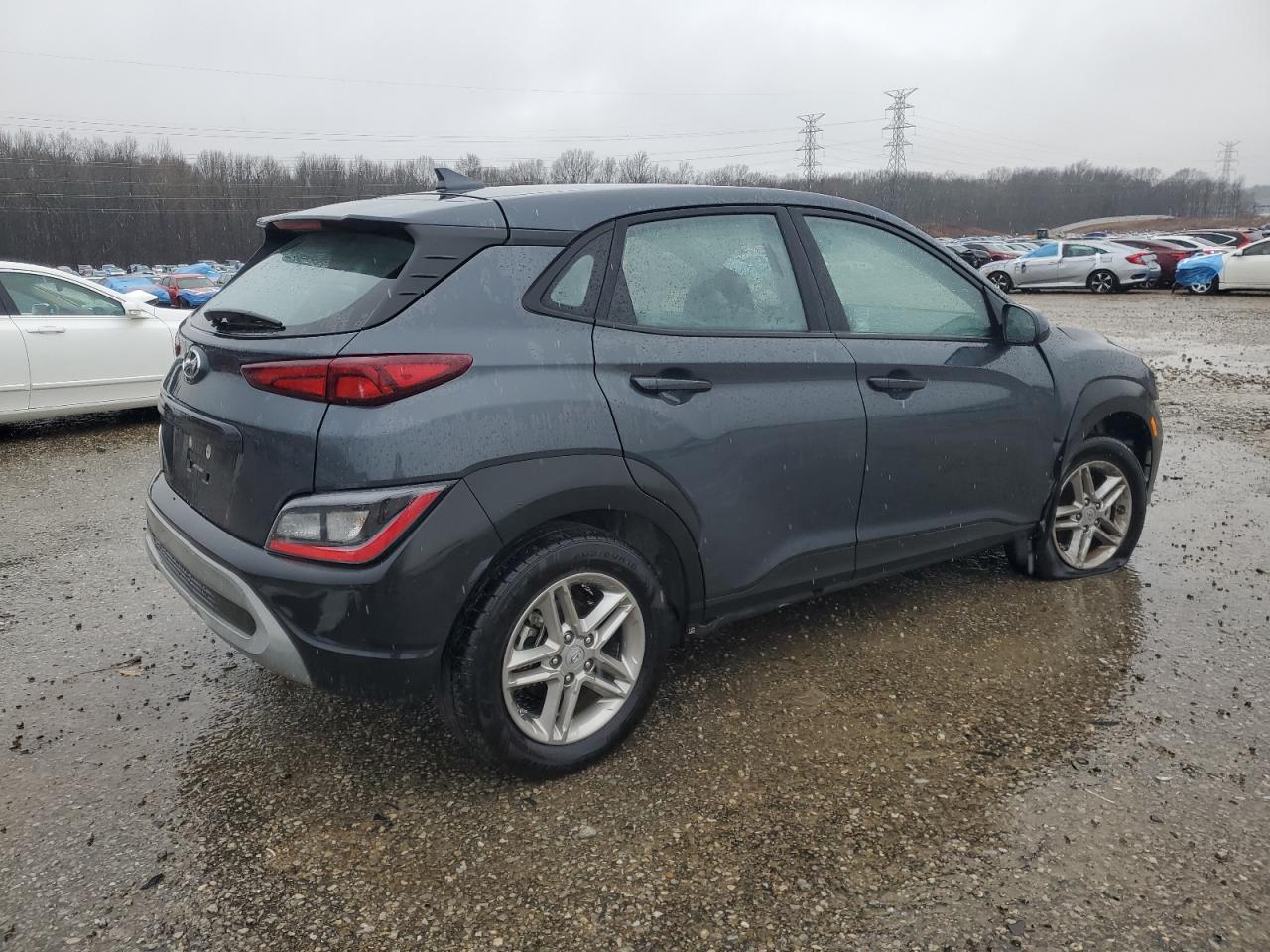 2022 Hyundai Kona VIN KM8K22AB6NU763750 Copart auction photo, front end damage thumbnail 3