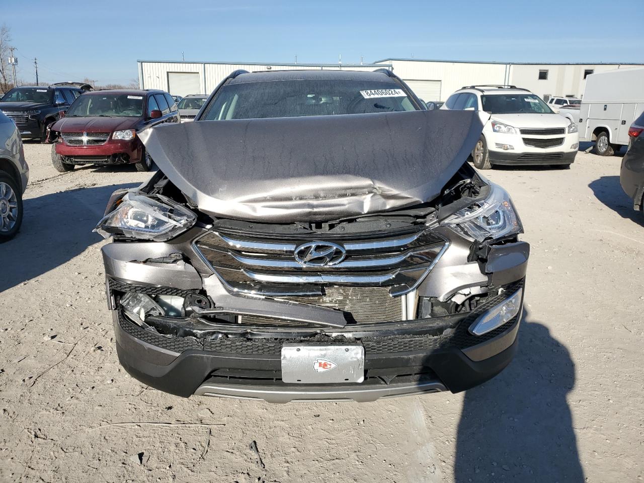 2014 Hyundai Santa Fe VIN 5XYZU3LB1EG196607 Copart auction photo, all over / minor dent/scratches damage thumbnail 5