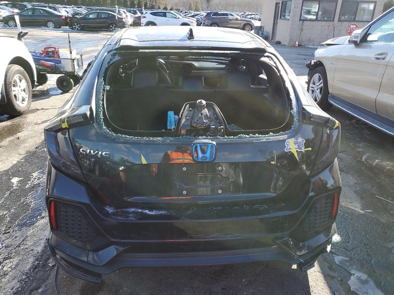 2018 Honda Civic VIN SHHFK7H75JU210464 Copart auction photo, vandalism / all over damage thumbnail 6