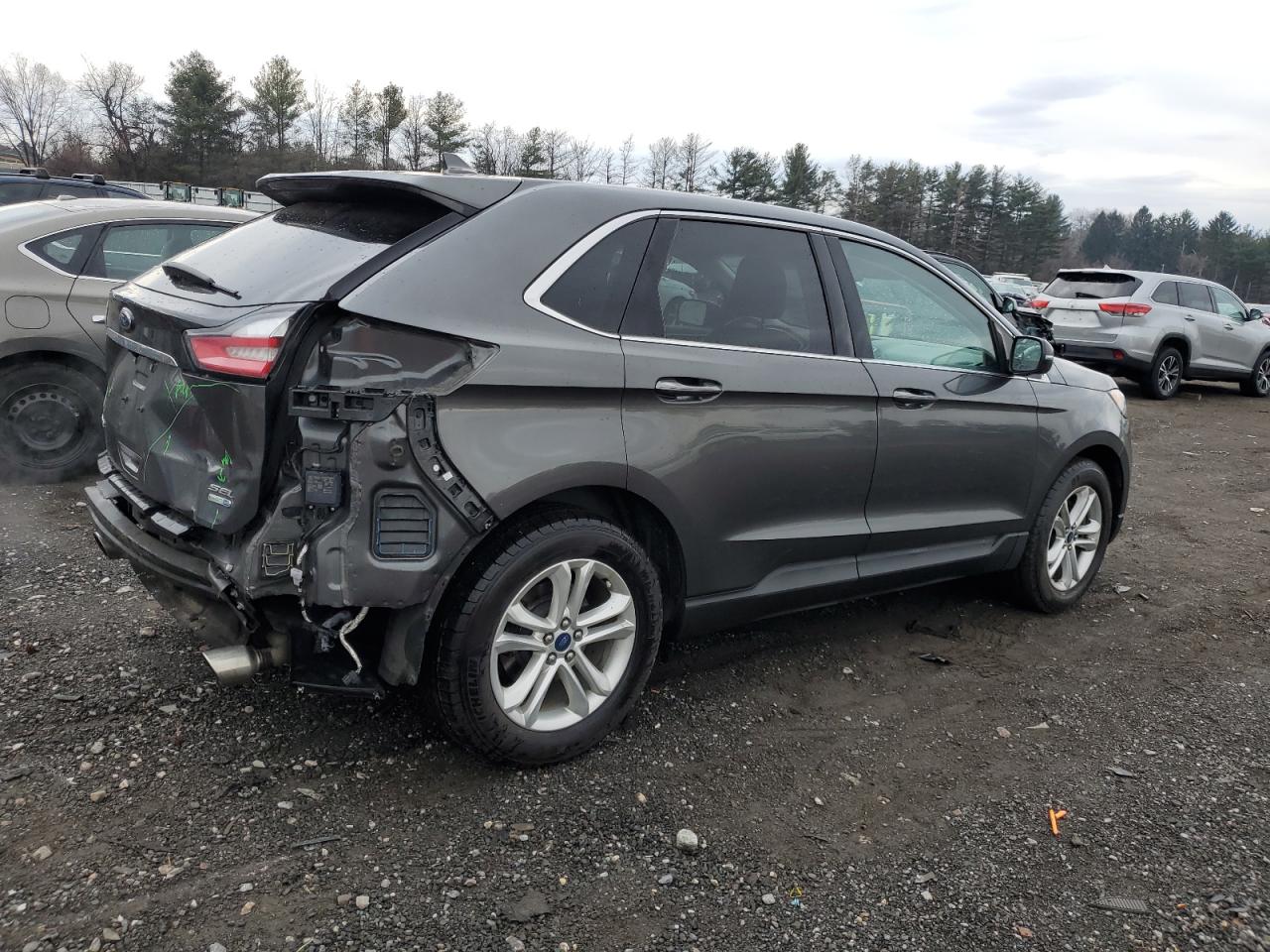 2020 Ford Edge VIN 2FMPK4J98LBA32447 Copart auction photo, rear end damage thumbnail 3