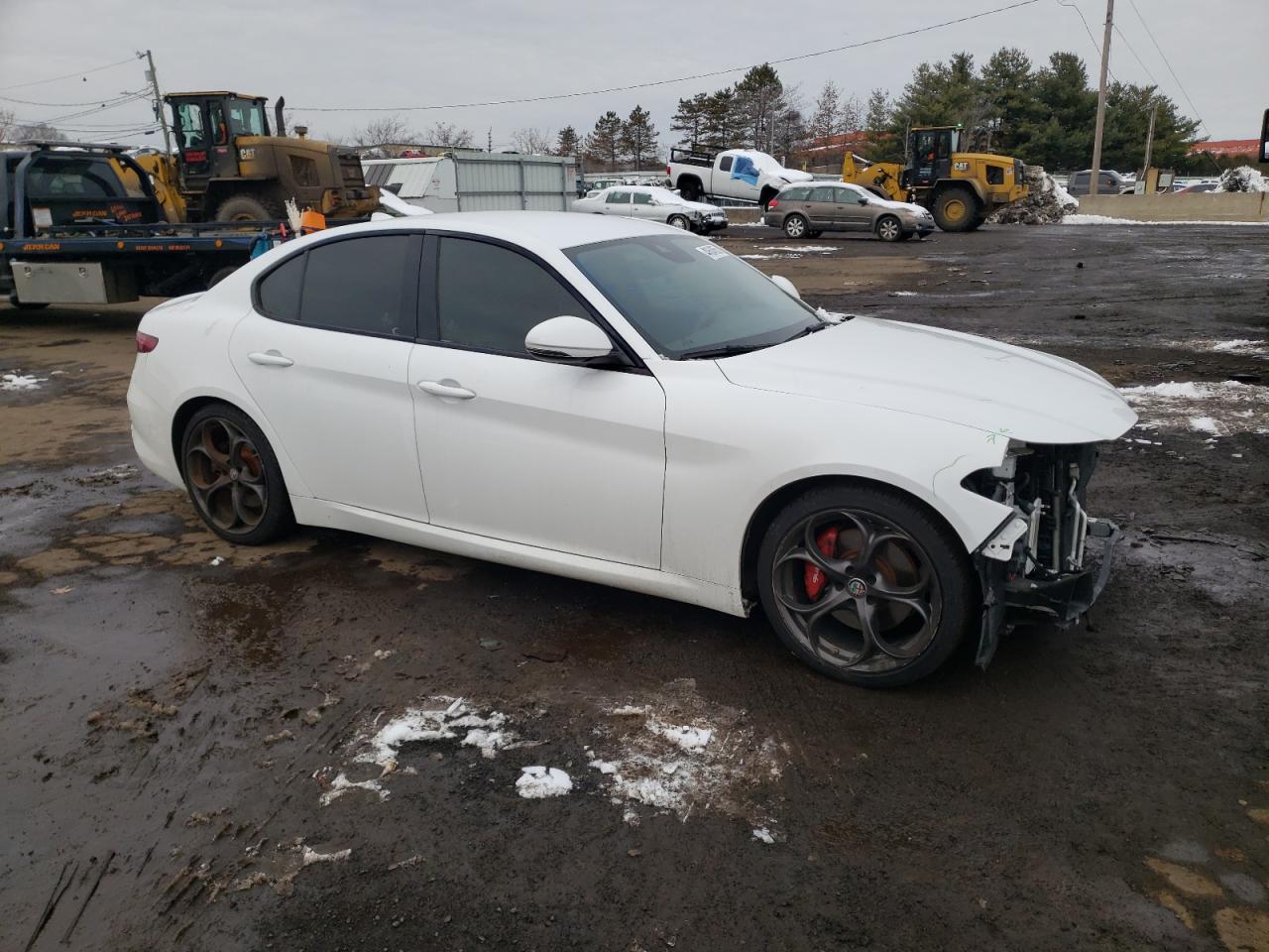 2017 Alfa Romeo Giulia VIN ZARFAECN8H7554682 Copart auction photo, front end damage thumbnail 4