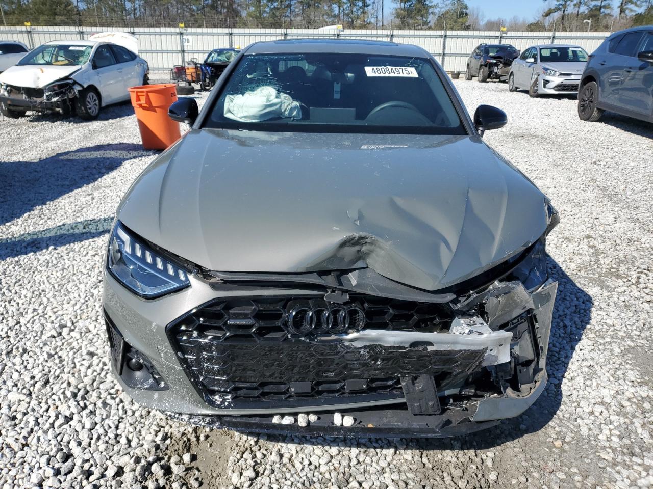 2023 Audi A4 VIN WAUEAAF48PA055591 Copart auction photo, front end / side damage thumbnail 5
