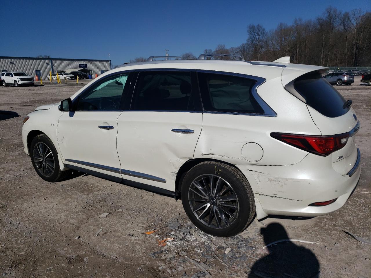 2020 Infiniti QX60 VIN 5N1DL0MMXLC517200 Copart auction photo, side damage thumbnail 2