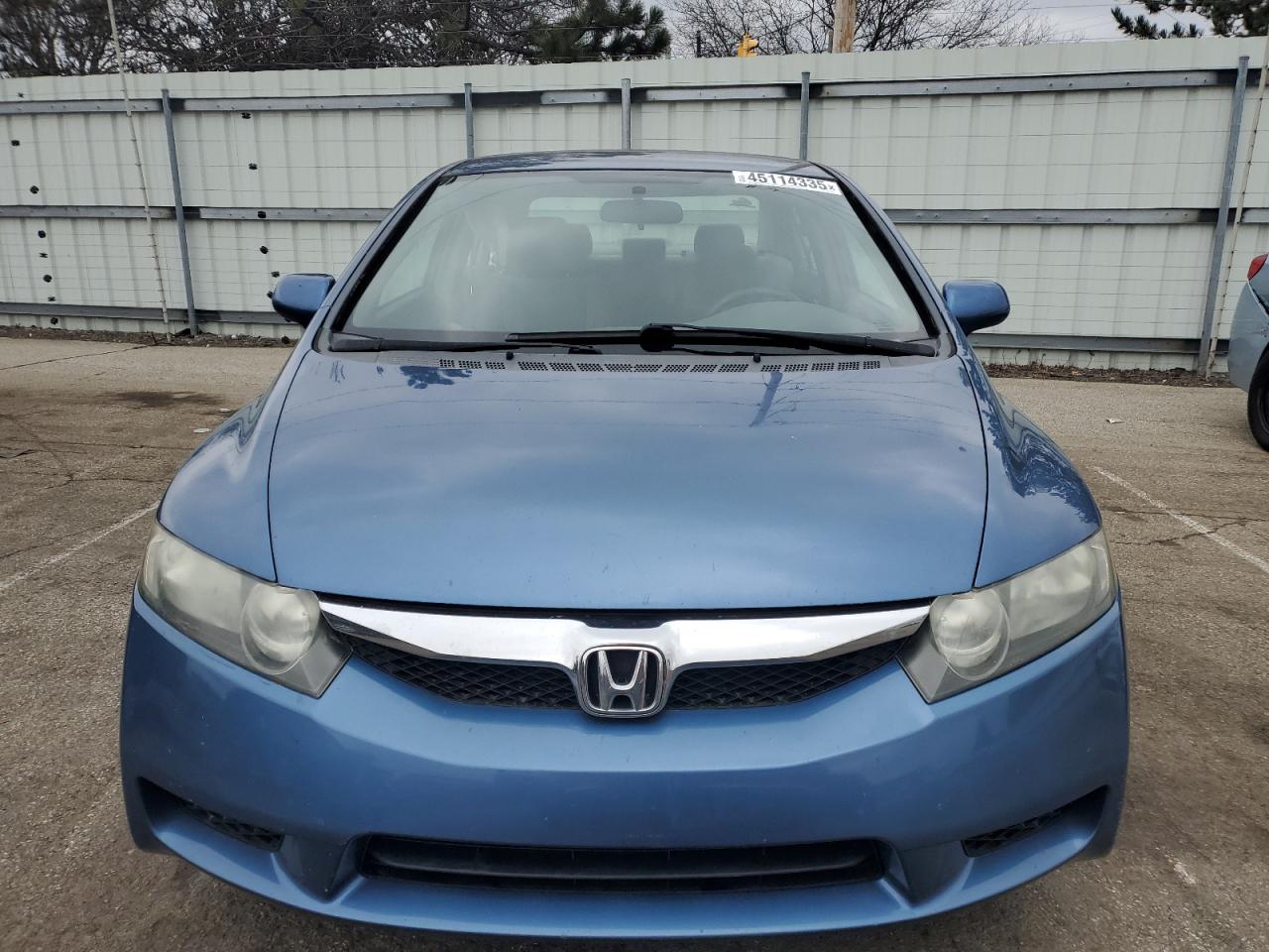 2009 Honda Civic VIN 19XFA16549E051280 Copart auction photo, side / rear end damage thumbnail 5