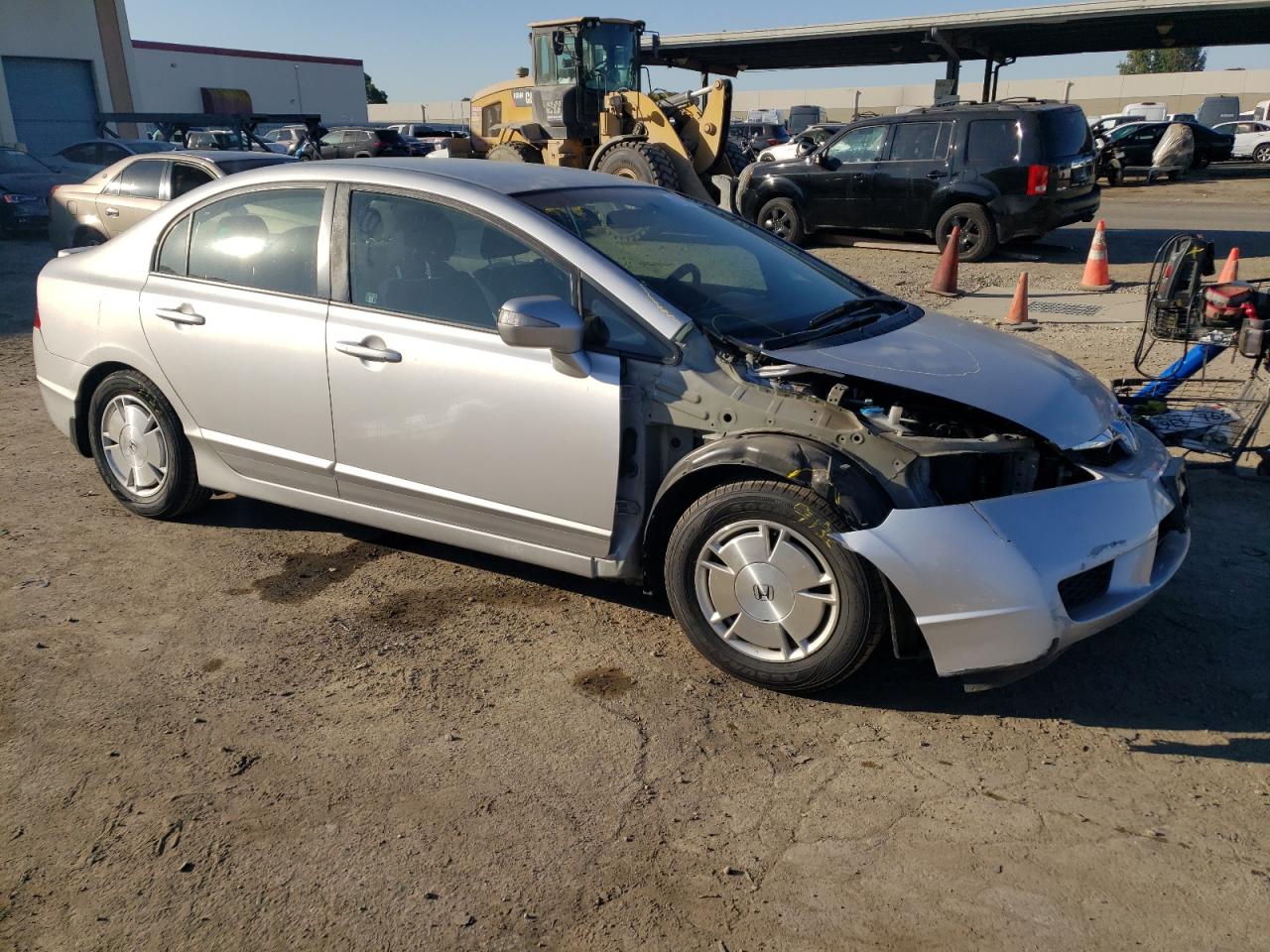2009 Honda Civic VIN JHMFA36279S003818 Copart auction photo, front end / side damage thumbnail 4