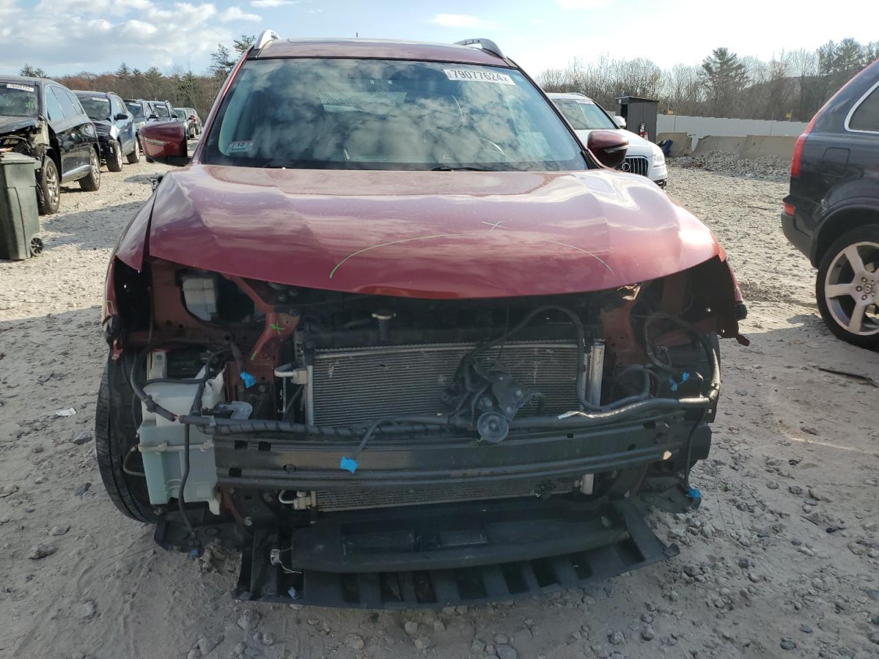 2016 Nissan Rogue VIN 5N1AT2MV1GC731862 Copart auction photo, front end / side damage thumbnail 5